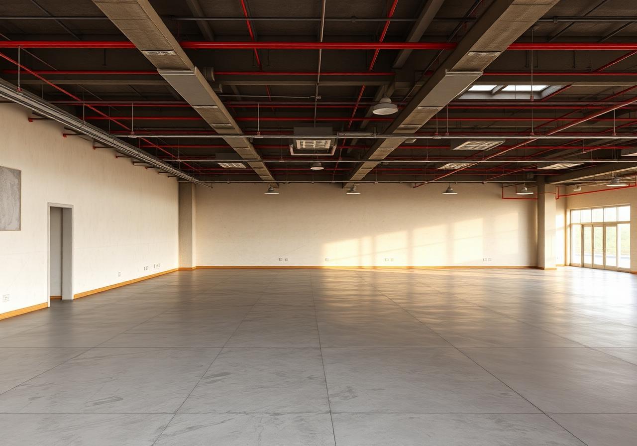 Commercial buildout — before